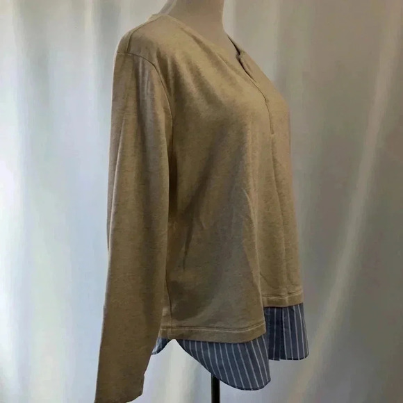 Van Heusen White Shirt Sweatshirt Long Sleeve  XXL - Picture 3 of 7